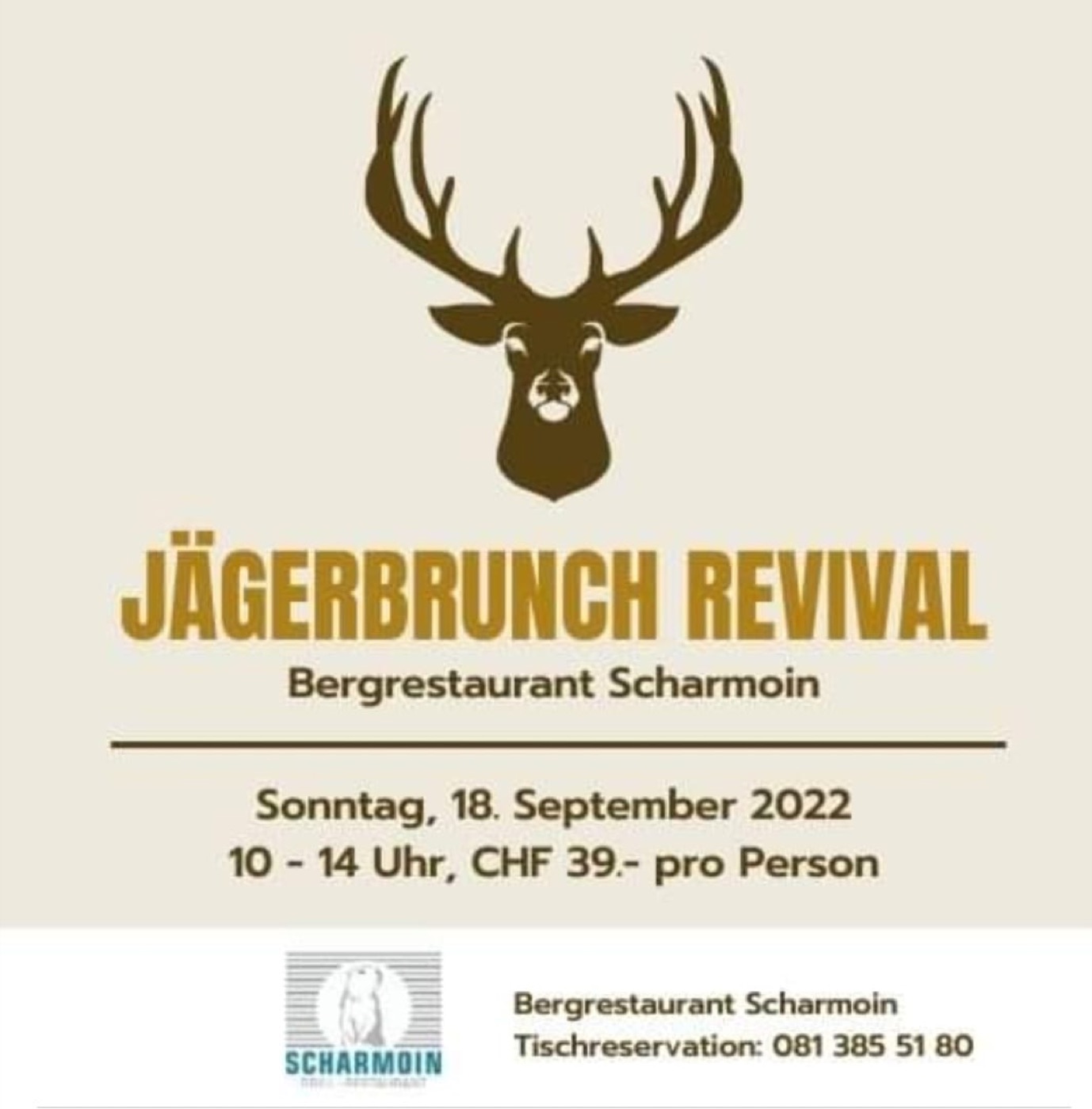Flyer Jägerbrunch Revival