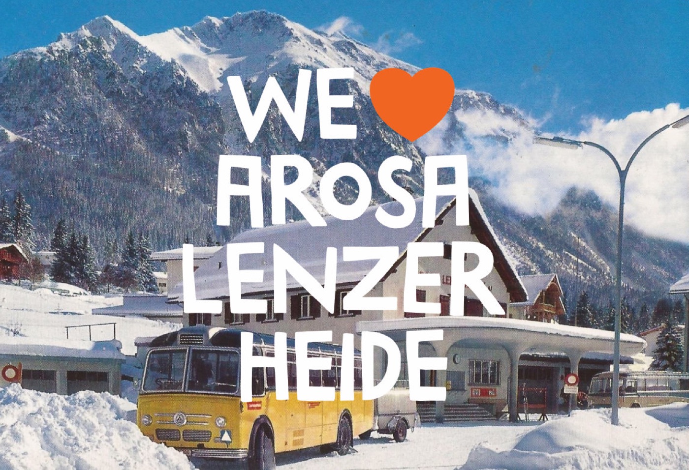 WLAL Logo vor Postauto und Bergpanorama
